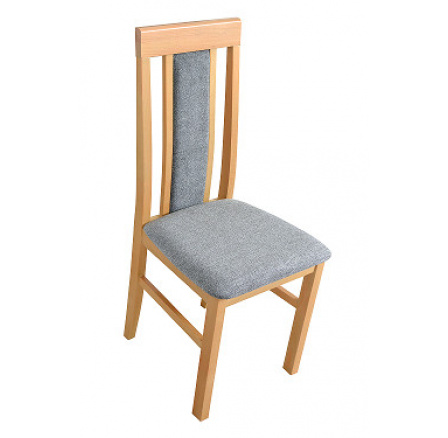 NIEL 2- (NILO 2) jedálenská stolička - dubové vnuka drevo/ látka GREY BLACK No.17x - kolekcia "DRE" (K150)