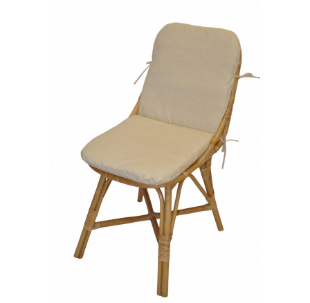 Ratanové kreslo Plazen s béžovým polstrom Ratanové kreslo Plazen s béžovým polstrom