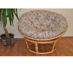 Ratanový papasan 110 cm medová levanduľa