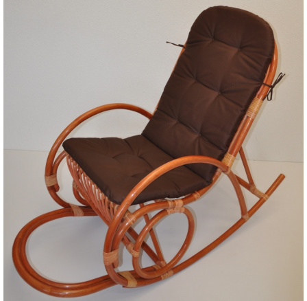 Vankúš UNI pre hojdacie kreslo látka hnedý keper