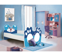 Posteľ s matracom BEAR BLUE 160x80 Modrá