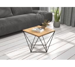 Konferenčný stolík DIANA 50x50 Čierny+Artisan