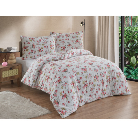 Obliečky francúzska bavlna 220x200,70x90 Rosario red