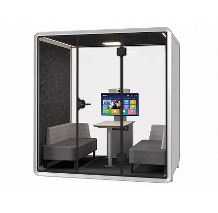 Kabína Large Booth Biela-Šedá ST