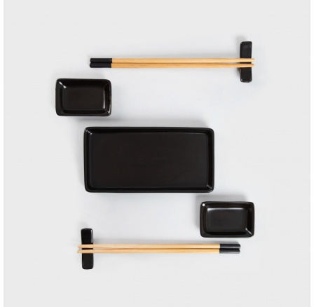 SUSHI set sushi čierny 9 ks 744532