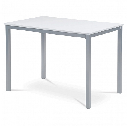 Jedálenský stôl 110x70 cm, MDF biely / sivý lak Jedálenský stôl 110x70 cm, MDF biely / sivý lak