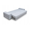 Sofa ZARA DL 270 cm prírodná koža - čierna koža