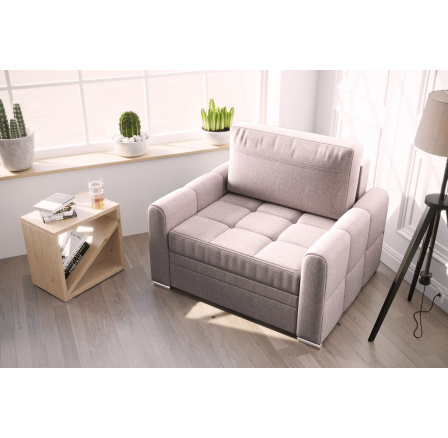 Kreslo s funkciou spania VERONA 105 cm béžová - rýchle odoslanie Kreslo s funkciou spania VERONA 105 cm béžová - rýchle odoslanie