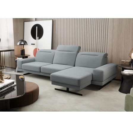 Rohová sedacia súprava FIORE MINI 265x180 cm - sivá, pravá