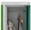 Školská skrinka BHP šedo-viacfarebná: s 10 boxmi, 1360 x 1500 x 450 mm