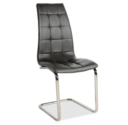 Jedálenská stolička H-103 sivá, chróm