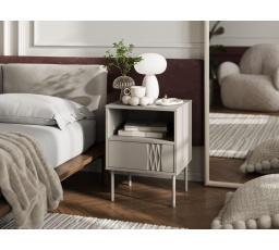 Nočný stolík TRESSE, béžová