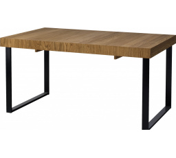 MONURIKI 40 - Jedálenský stôl - medový dub s čiernymi matnými prvkami - (MOSAIC) (SZ) (K150-Z)