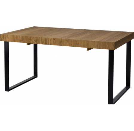 MONURIKI 40 - Jedálenský stôl - medový dub s čiernymi matnými prvkami - (MOSAIC) (SZ) (K150-Z)