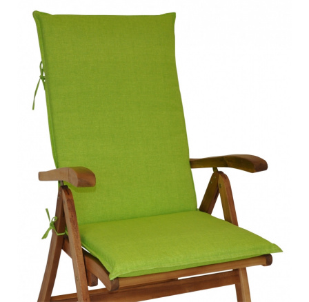 Vankúš pre záhradné kreslo z teakového dreva UNI high - látka svetlozelená