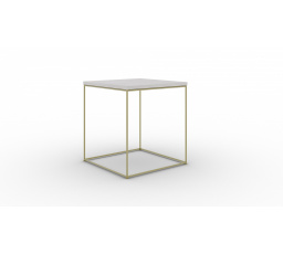 Stolík kávový Adina Zlatý+Betón