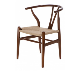 Kreslo Wicker Prírodné tmavo hnedé inšpirované Wishbone