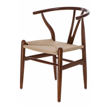 Kreslo Wicker Prírodné tmavo hnedé inšpirované Wishbone Kreslo Wicker Prírodné tmavo hnedé inšpirované Wishbone
