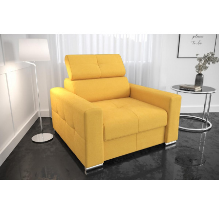 Kreslo MARGO 110 cm - žltá Kreslo MARGO 110 cm - žltá