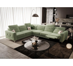 Rohová sedacia súprava s funkciou, relax MALIBU MAX 320x250 - ľavá, olivová