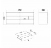 Komoda Simplicity 232, biela
