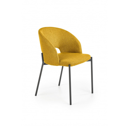 Jedálenská stolička K373, Horčicová/Čierna Jedálenská stolička K373, Horčicová/Čierna