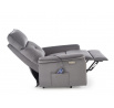 Elektricky polohovateľné a masážne kreslo SEMIR 2, Sivý Bluvel 14