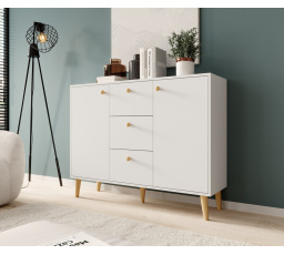 Komoda BESA Biela+Buk