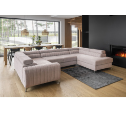 Rohová sedacia súprava v tvare U LOUIS, Gojo 101 Pravá