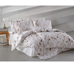 Obliečky bavlna 140x200, 70x90cm Monaco hnedé