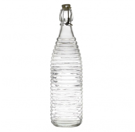 Sklenená fľaša 1L pruhy