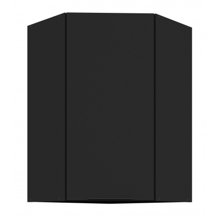 Horná skrinka SIENA - 60x60 GN-90 1F (45°), Čierna mat/Čierna mat