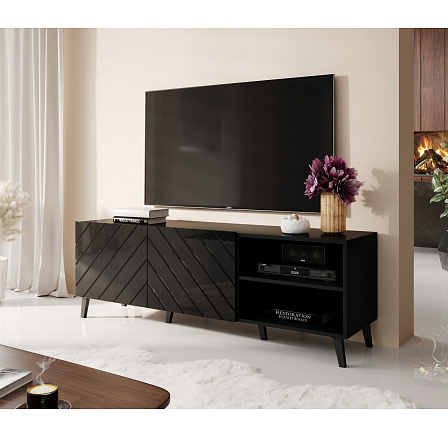 TV komoda ABETO 150, čierna TV komoda ABETO 150, čierna