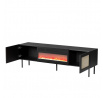 TV komoda JUTA RTV, čierna matná