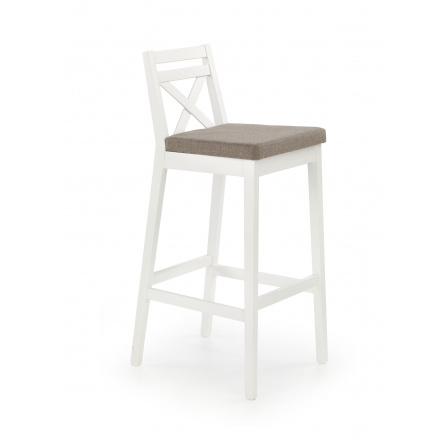 Vysoká barová stolička BORYS biela / kohútik. Inari 23 (1p=1ks)