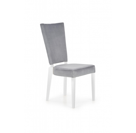 Jedálenská stolička ROIS, biela/sivá