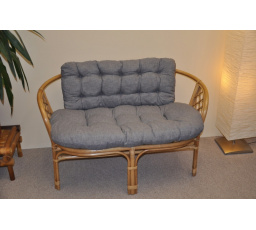 Vankúš na lavičku Bahama šedá zvýraznenia