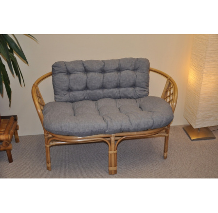 Vankúš na lavičku Bahama šedá zvýraznenia