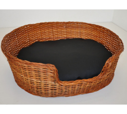 Prútená posteľ 73x59 cm s čalúnením