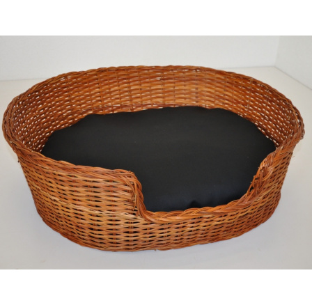 Prútená posteľ 73x59 cm s čalúnením