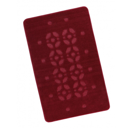 Kúpeľňová predložka 60x100cm Stopa bordová