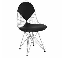 Stolička Net double čierny vankúš