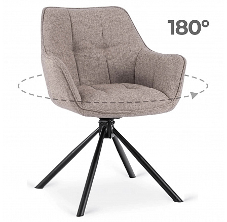 Otočná stolička PEONY 2 Cappuccino