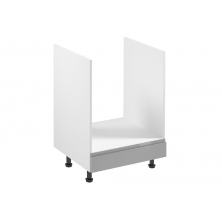 Kuchynská dolná skrinka - ASPEN D60ZK, biely lesk/sivá