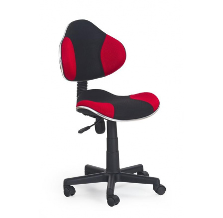 Detská stolička FLASH /čierna+červená