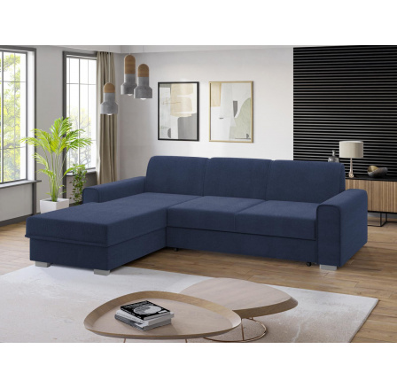 Rohová sedacia súprava Lubor L modrá