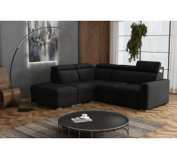 Sedacia súprava Petrit IX ľavá Kronos čierna