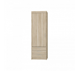 Šatní skriňa Enja 1D3S, dub sonoma