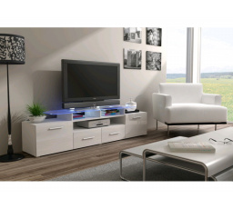 TV komoda EVORA WHITE - biela