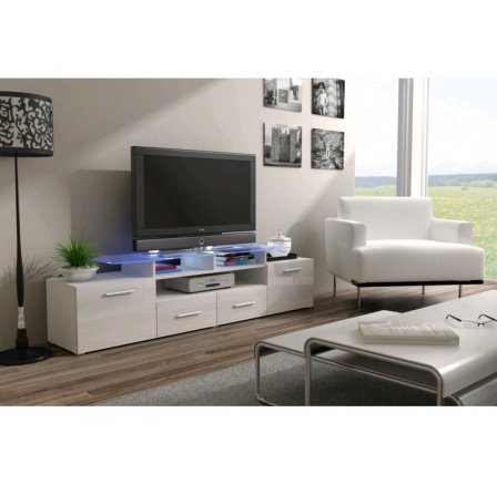 TV komoda EVORA WHITE - biela